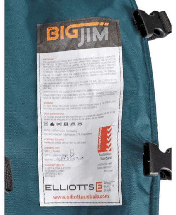 Elliotts CXTWN106 Chainsaw Chaps - Image 2