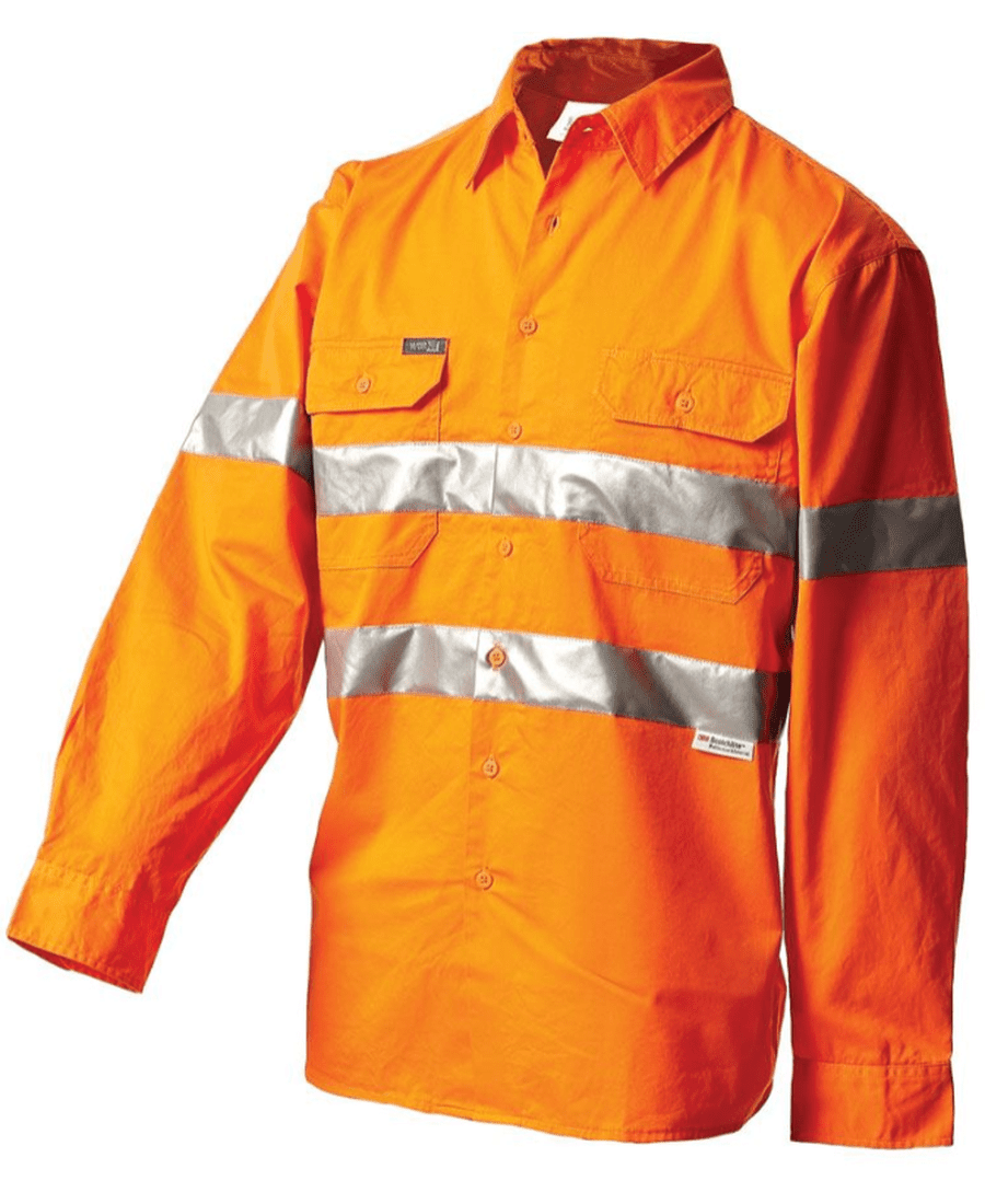 WorkIt Vent Shirt LS HVis Tape