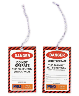 Red Danger Tags