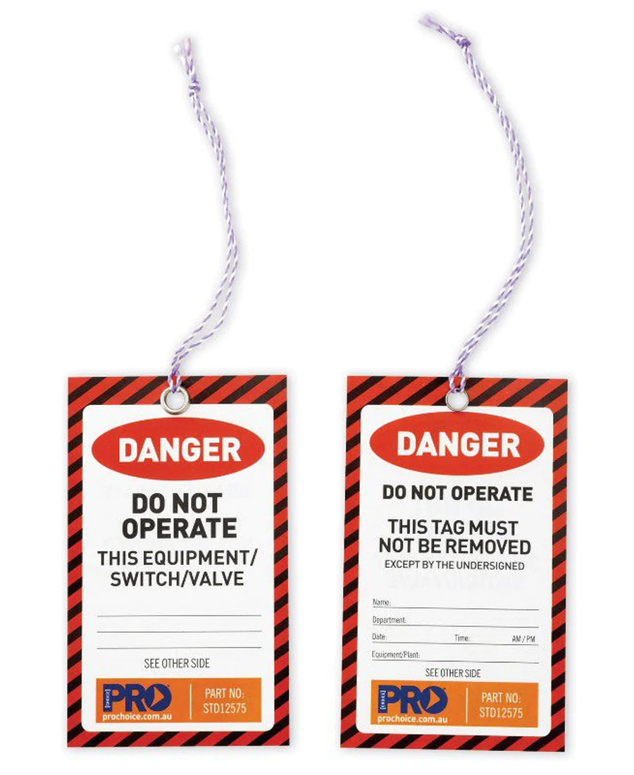 Red Danger Tags