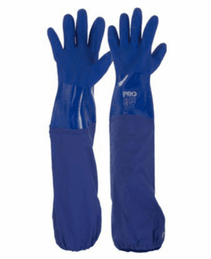 Blue  PVC Glove 60cm