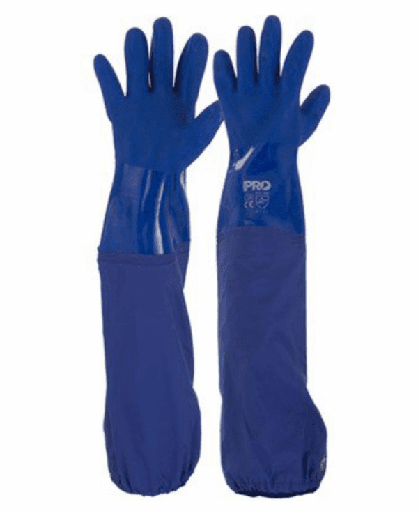 Blue  PVC Glove 60cm