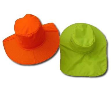 Microfibre Sun Hat Neck Flap - Headwear, Sun Protection - Safety