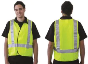 Safety Vest Yellow Taped