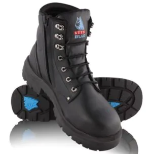 Steel Blue Argyle Zip Side Safety Boot