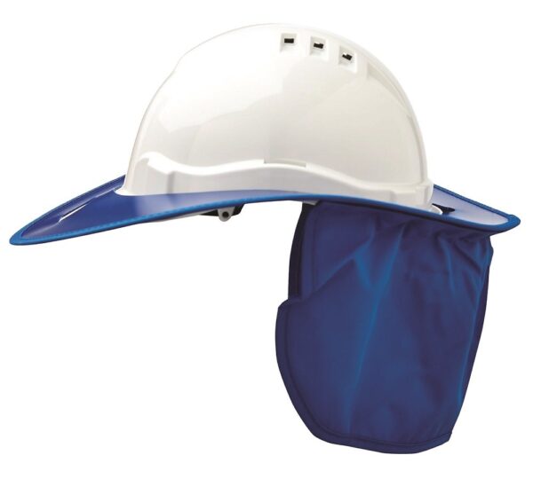 Plastic Hard Hat Brim with neck flap