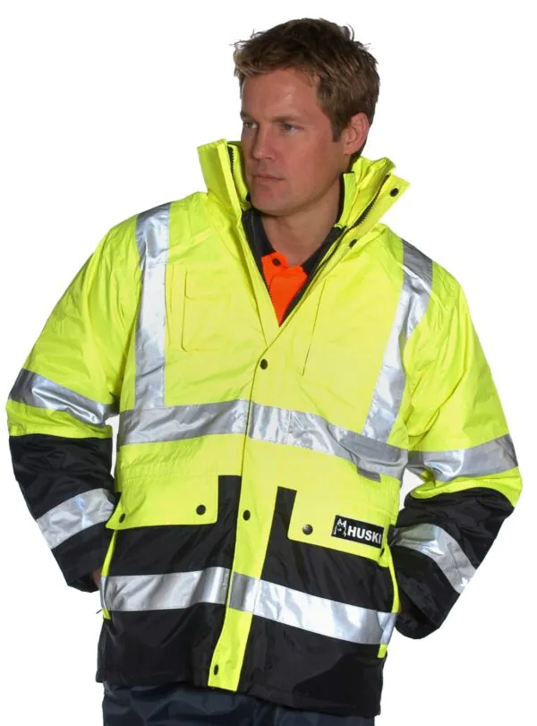 Huski Venture 4in1 Jacket Hi Vis Tape