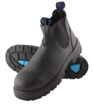 Steel Blue Hobart Slip On Safety Boot Black