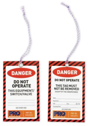 Red Danger Tags