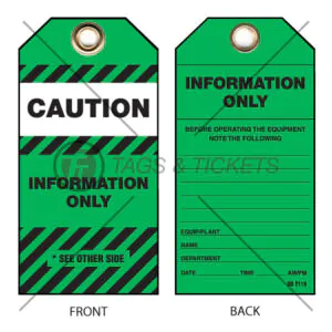 Information Tags Green