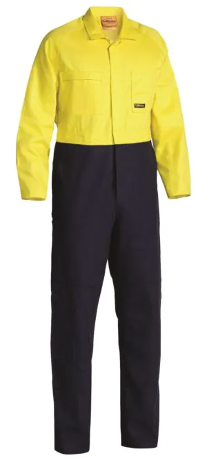 Bisley Drill Overalls Hi Vis
