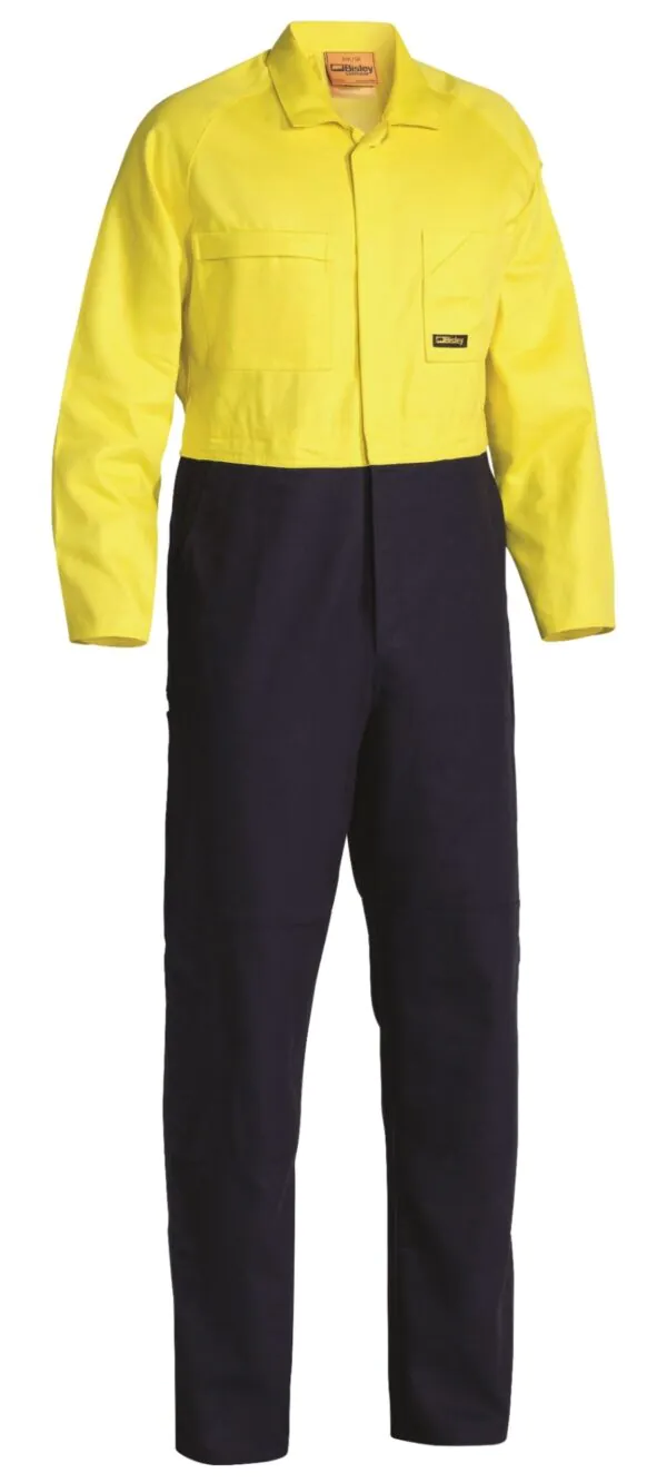 Bisley Drill Overalls Hi Vis