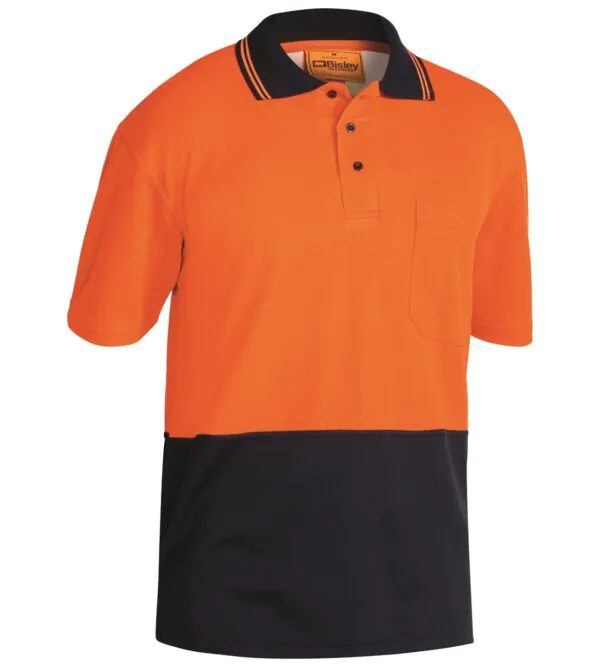 Bisley Polo Shirt SS Hi Vis