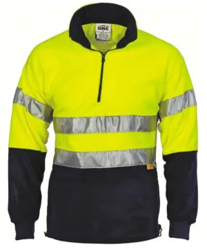 DNC 3829 Polar Fleece Jumper Hi Vis Tape