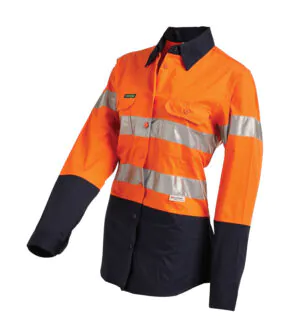 WorkIt Vent Shirt LS HVis Tape