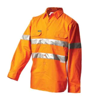 WorkIt Vent Shirt LS HVis Tape