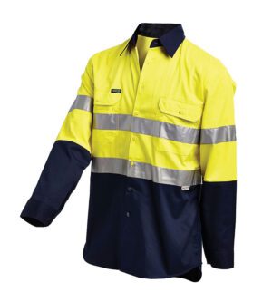 WorkIt Vent Shirt LS HVis Tape