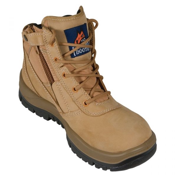 Mongrel 261050 Zip Side Safety Boot, Wheat