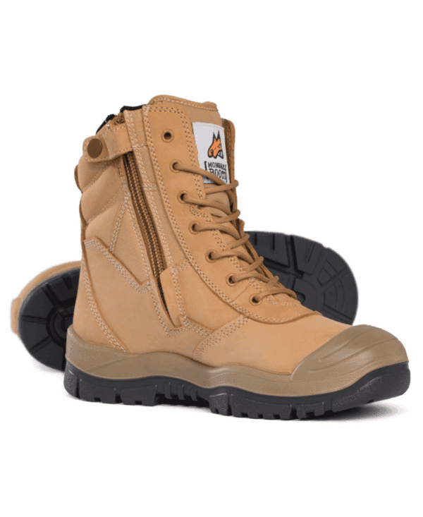 Mongrel 451050 High Leg Zip Side Safety Boot Wheat