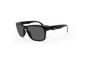 Eyres Stealth Black Frame Safety Glasses Smoke Lenses Perth