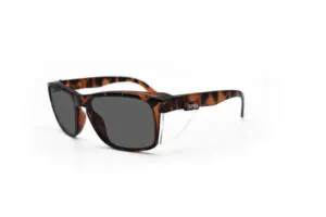 Eyres Stealth Tortoise Shell Frame Safety Glasses Smoke Lenses Perth