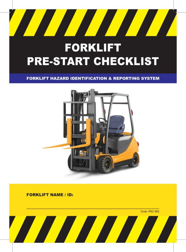 Pre-Start Checklist Book Forklift