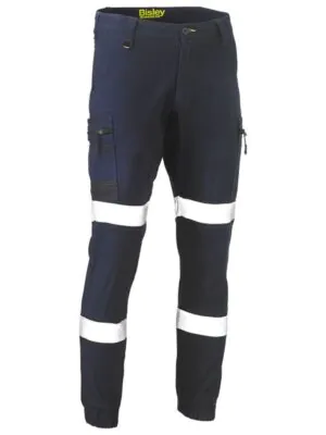 Bisley BPC6334T Flex & Move Navy Taped Cargo Cuffed Trouser
