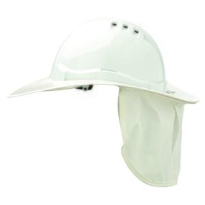 Plastic Hard Hat Brim V9 White