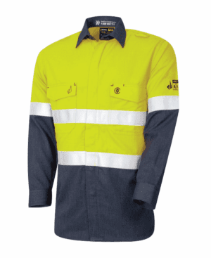 TRU HRC1 RipStop FR Shirt Yellow/Navy Taped