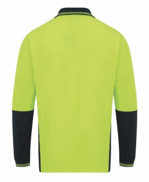 WorkIt Polycotton Polo LS HVis - Image 2