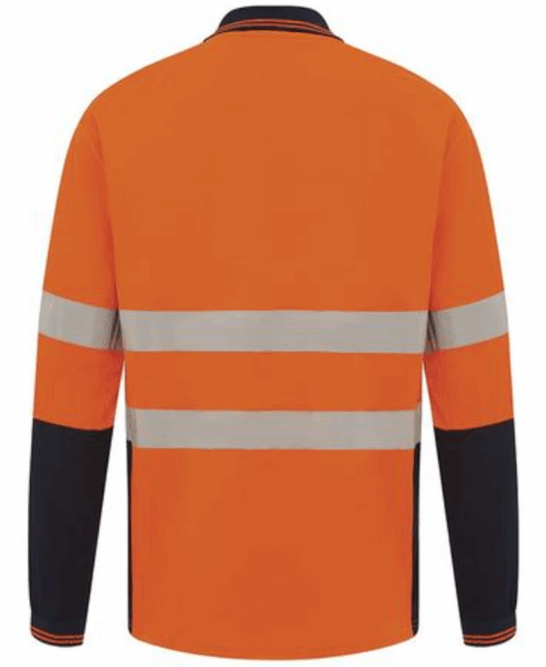 WorkIt 5004 Polo Shirt LS HVis Tape - Image 2