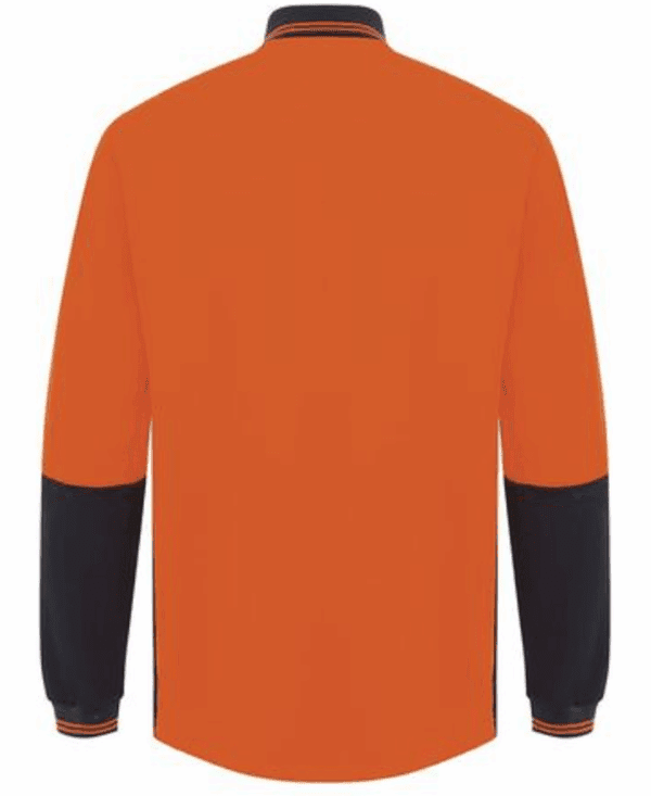 WorkIt Polycotton Polo LS HVis - Image 2