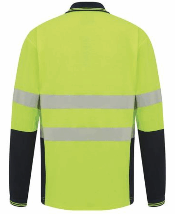 WorkIt 5004 Polo Shirt LS HVis Tape - Image 2